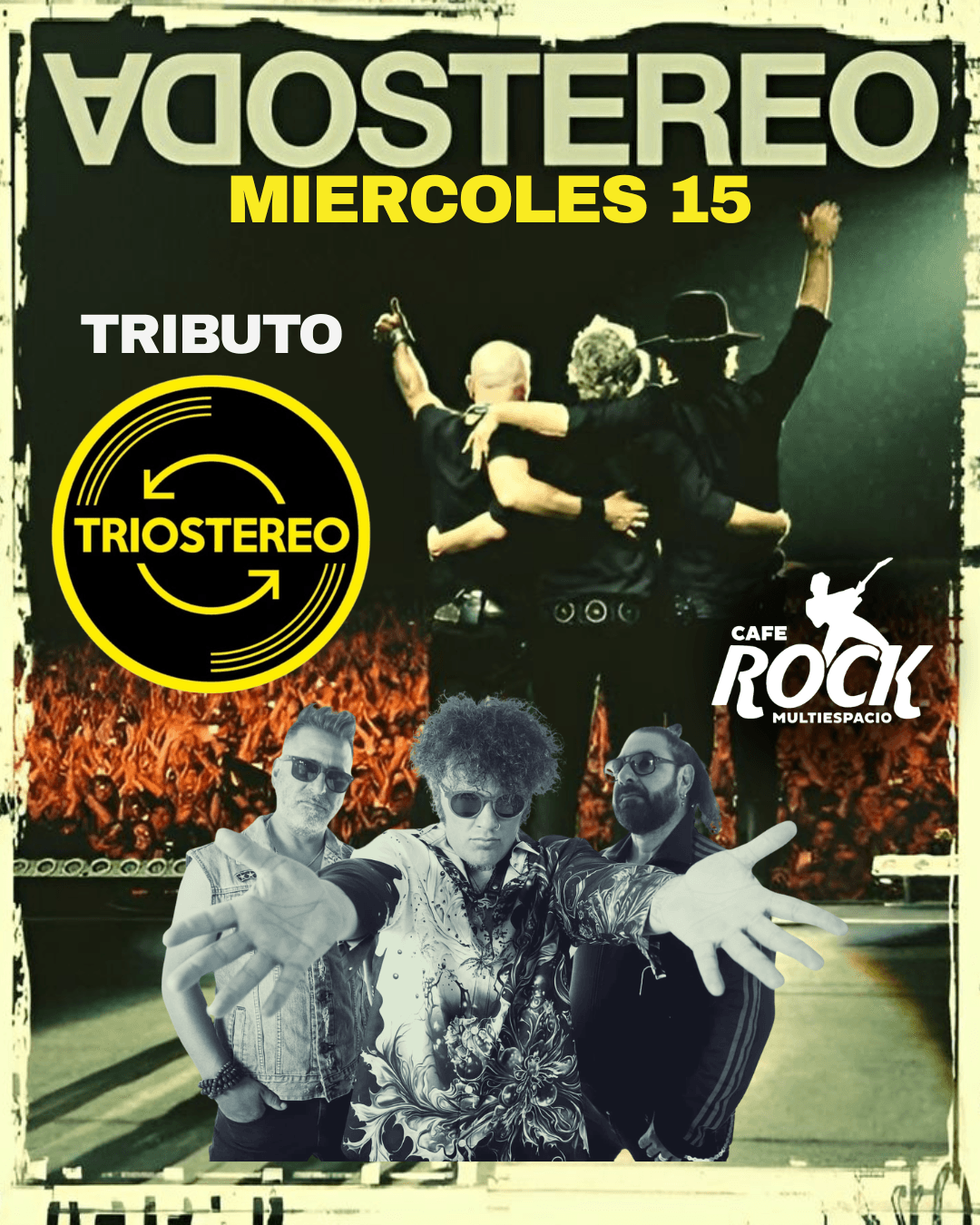Miércoles 15 Tributo A Soda Stereo + Fiesta  image}