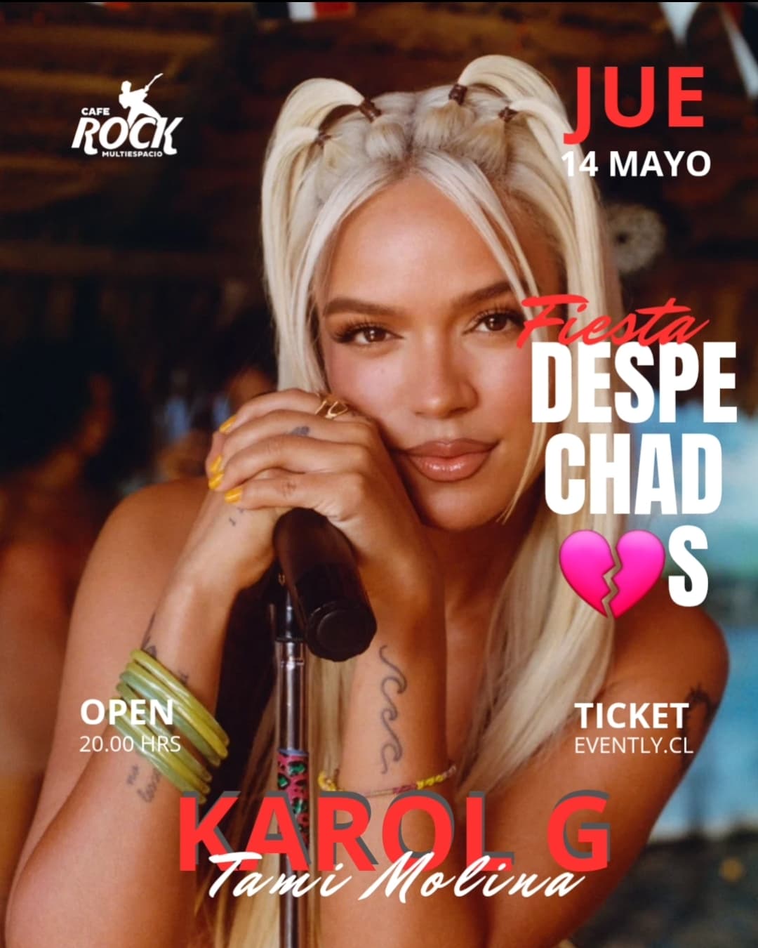 Jueves 14 fiesta Despechadas Tributo A Karol G image}